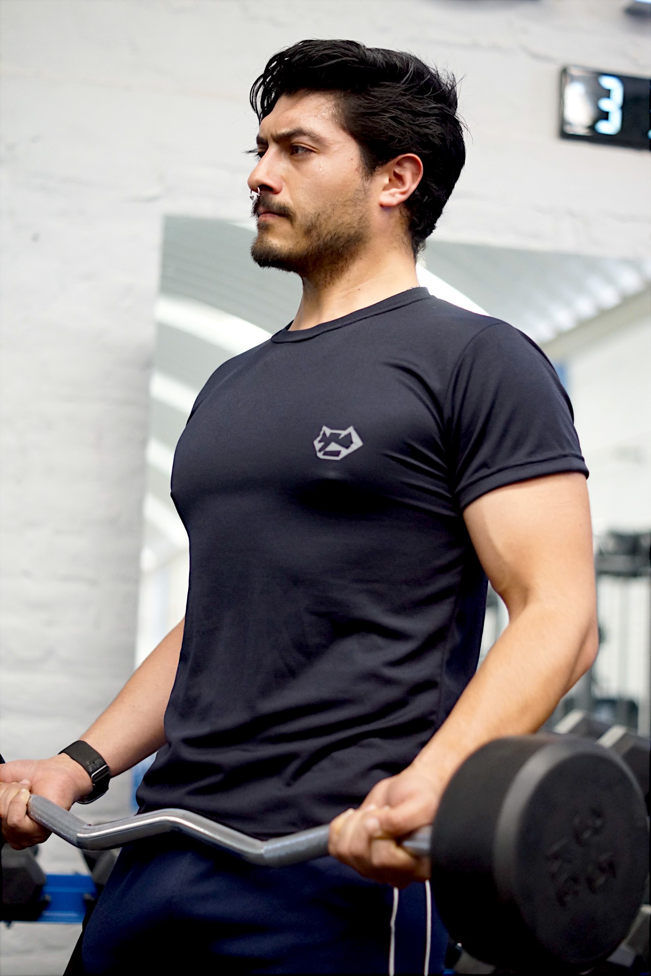 Playera deportiva colores lisos, drifit comoda raccoon sport