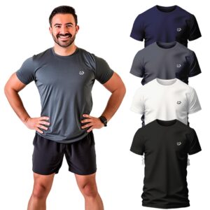 Playera deportiva colores lisos, drifit comoda raccoon sport