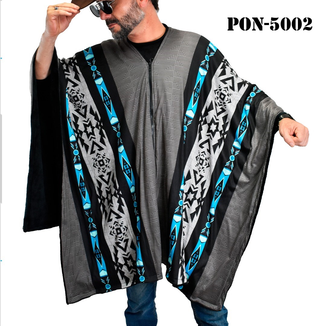 PON-5002 A.. Poncho Unisex Gabán, Jorongo Unitalla La Pura Leche- Poncho Unisex Gabán, Jorongo Unitalla La Pura Leche-