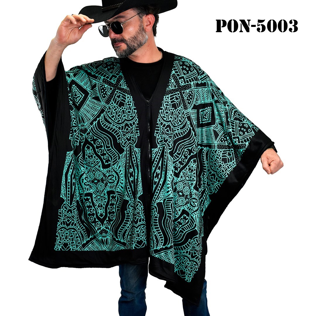 PON-5003 A.. Poncho Unisex Gabán, Jorongo Unitalla La Pura Leche- Poncho Unisex Gabán, Jorongo Unitalla La Pura Leche-