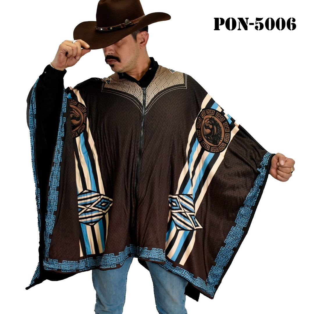 PON-5006 A.. Poncho Unisex Gabán, Jorongo Unitalla La Pura Leche- Poncho Unisex Gabán, Jorongo Unitalla La Pura Leche-