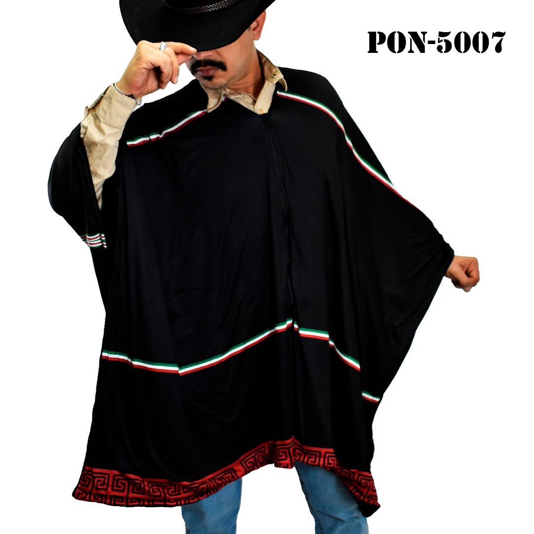 PON-5007 A.. Poncho Unisex Gabán, Jorongo Unitalla La Pura Leche- Poncho Unisex Gabán, Jorongo Unitalla La Pura Leche-