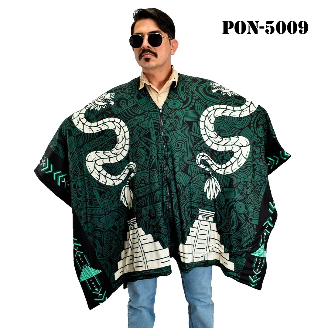 PON-5009 A..Poncho Unisex Gabán, Jorongo Unitalla La Pura Leche- Poncho Unisex Gabán, Jorongo Unitalla La Pura Leche-