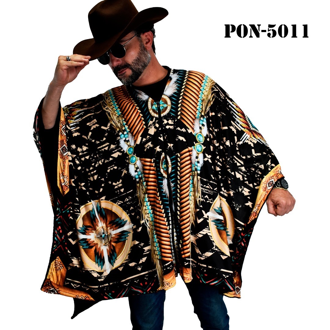 PON-5011 A... Poncho Unisex Gabán, Jorongo Unitalla La Pura Leche- Poncho Unisex Gabán, Jorongo Unitalla La Pura Leche-