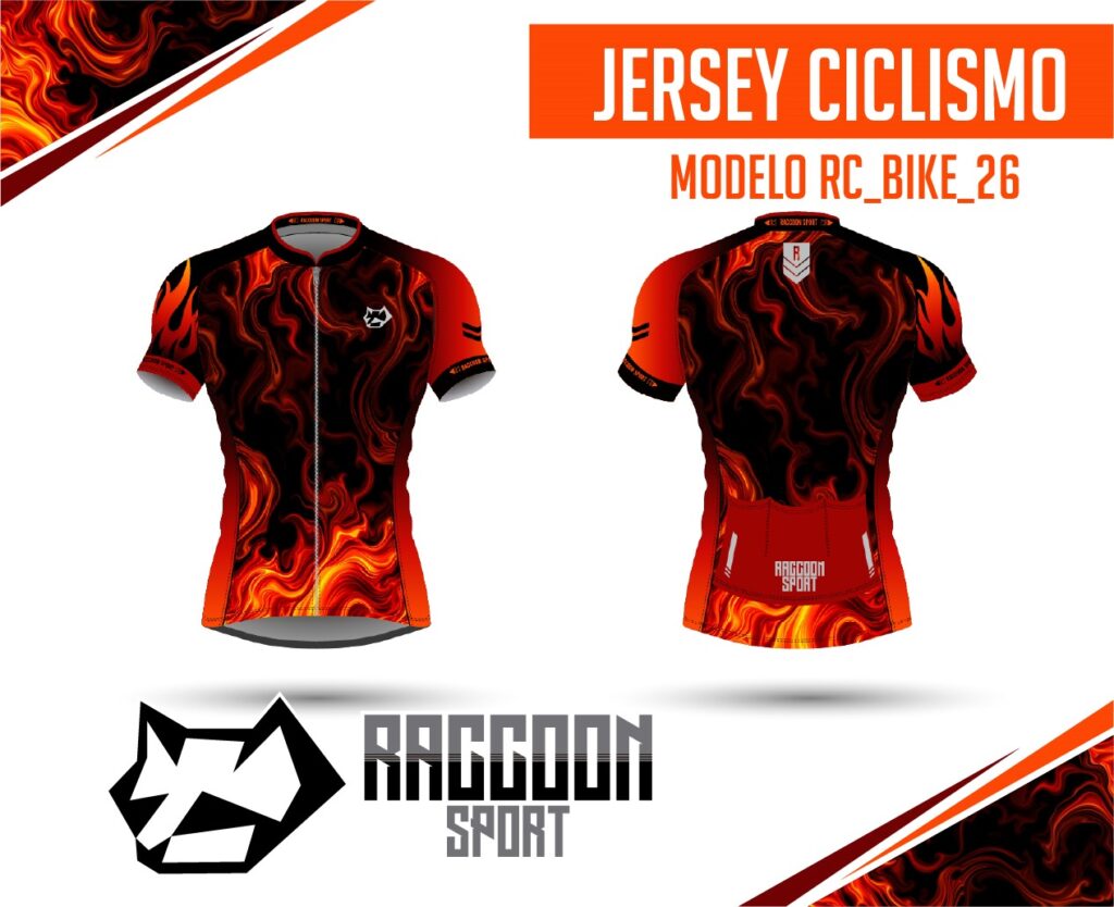 jersey ciclismo manga corta raccoon sport