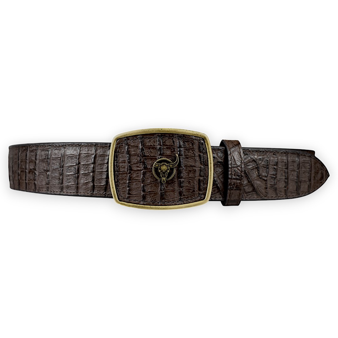 Cinturón Vaquero de piel grabado, cinto Bad Bull Cinturón Vaquero de piel grabado, cinto Bad Bull