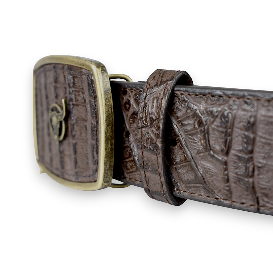 Cinturón Vaquero de piel grabado, cinto Bad Bull Cinturón Vaquero de piel grabado, cinto Bad Bull