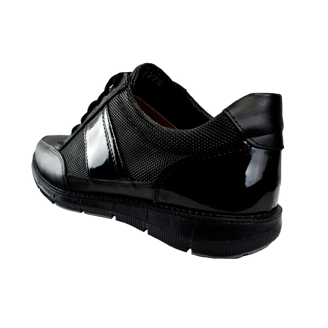 Zapato con charol de vestir y casual de piel raccoon sport