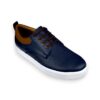 tenis azul de piel para hombre, tenis para hombre raccoon sport