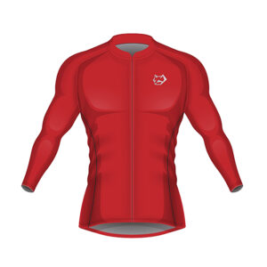 Ciclismo Rojo Manga larga