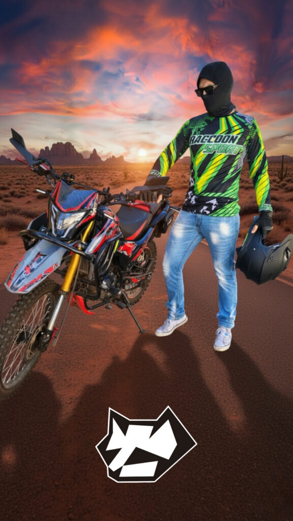 jersey racing manga larga